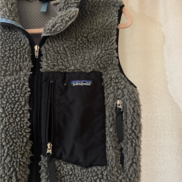 Patagonia Vest Jacket Boy M 10 Sherpa Deep Pile Fleece Outdoor Vintage USA 1996 - Picture 6 of 11